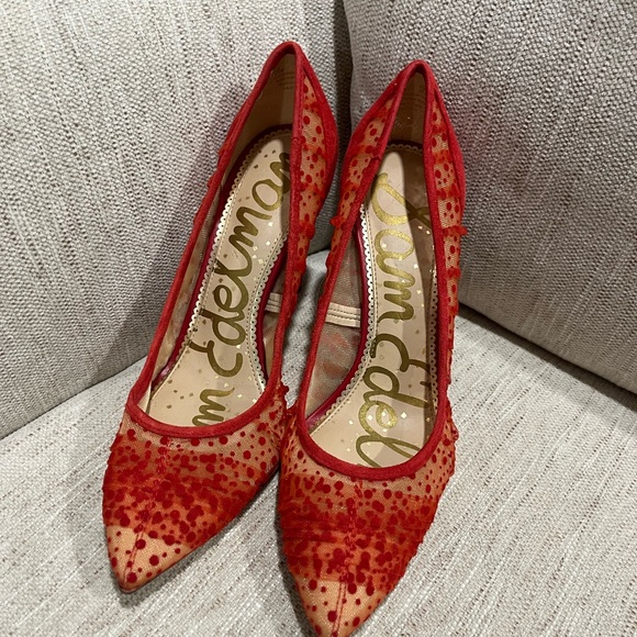Sam Edelman Red Heels - Picture 3 of 5